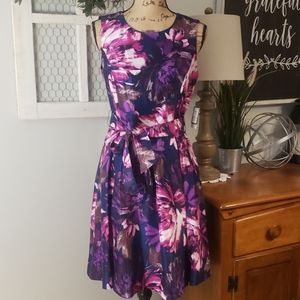 NWT!!! Nine West floral tie waistband dress size 4